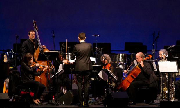 The Brooklyn Philharmonic performs at the World Financial Center. The Brooklyn Philharmonic performs at the World Financial Center.