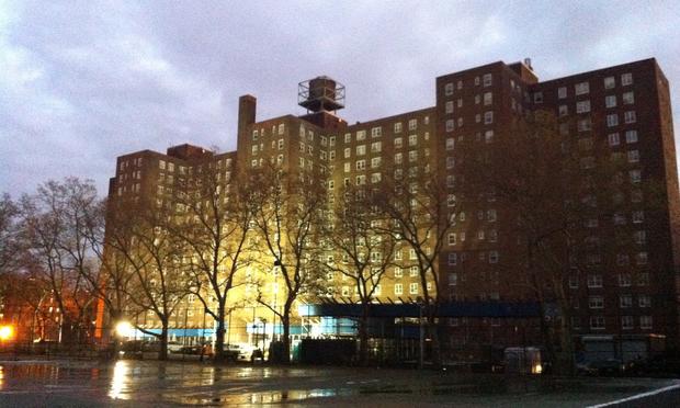 A public housing complex in Red Hook, Brooklyn, that lost power during Sandy.