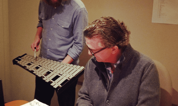 Studio 360's John DeLore and Kurt Andersen practice 'Saint Dude' Studio 360's John DeLore and Kurt Andersen practice 'Saint Dude'