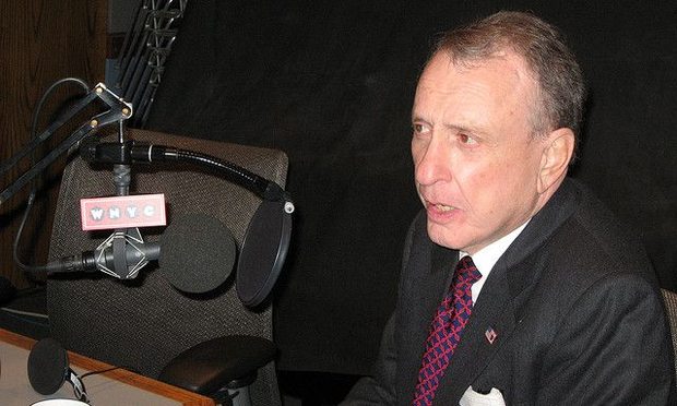 Former senator Arlen Specter in the WNYC studios in 2008