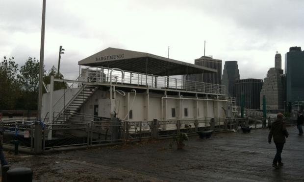 Bargemusic stays secure during Hurricane Sandy Bargemusic stays secure during Hurricane Sandy