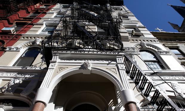 A protected tenement in the new East Village Historic District. A protected tenement in the new East Village Historic District.