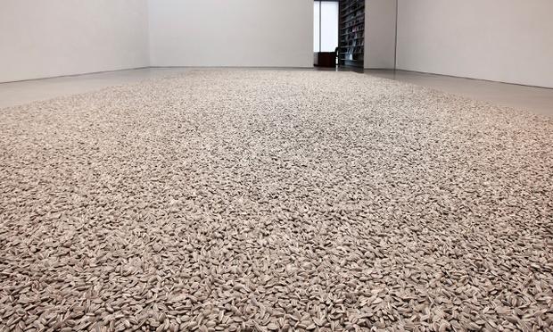 Ai's sunflower seeds were originally installed at the Tate Modern in London in 2010. Each is individually made and hand-painted. Ai's sunflower seeds were originally installed at the Tate Modern in London in 2010. Each is individually made and hand-painted.