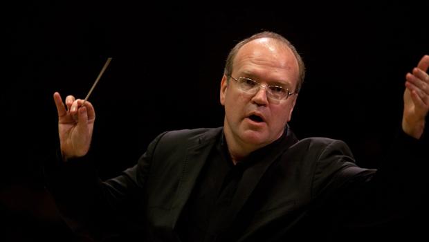 Bernard Labadie, Les Violons du Roy music director and conductor, leads the chamber orchestra and choir in Bach's 'St. John Passion.'