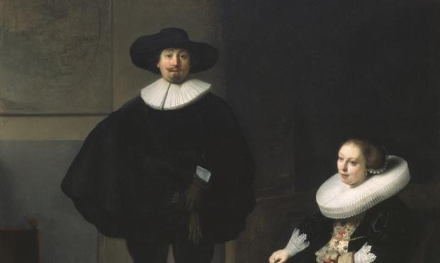 'Portrait of a Lady and Gentleman in Black' by Rembrandt. In 1990, it was stolen by two men along with 12 other works of art in the largest unsolved art heist in history. Studio 360 Episode 1013, Piano Man, Recession Style, Heist