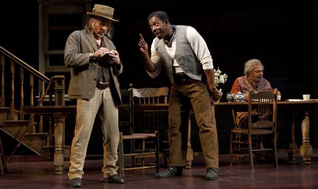 A scene from the Lincoln Center Theater production of August Wilson's “Joe Turner's Come and Gone,” now on stage at the Belasco Theatre on Broadway Studio 360 Episode 1023, Wilson, Rush, Raimi