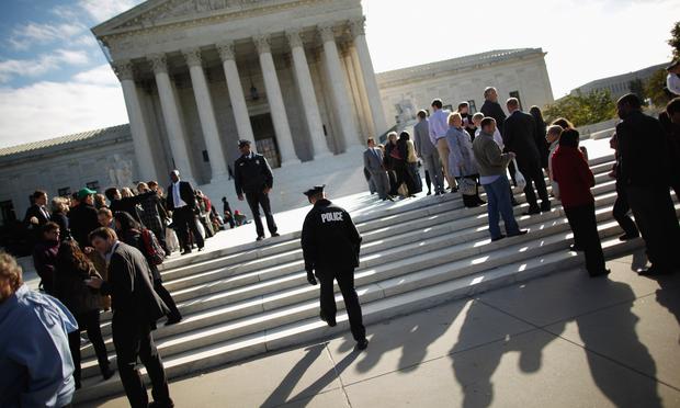 Outside the U.S. Supreme Court