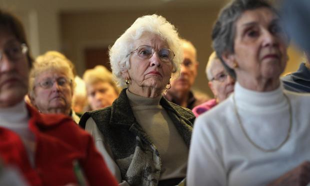 Seniors attend a 'Medicare Monday' seminar Seniors attend a 'Medicare Monday' seminar at the Holly Creek retirement community on December 6, 2010 in Centennial, Colorado. 80 people came to learn how federal health care reform will affect them.