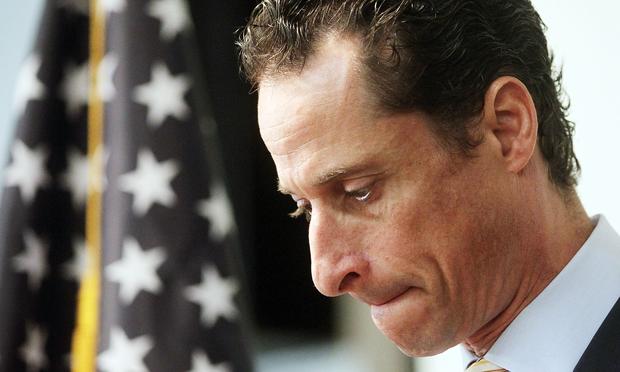 Rep. Anthony Weiner (D-NY) announces his resignation June 16, 2011 in the Brooklyn borough of New York City.