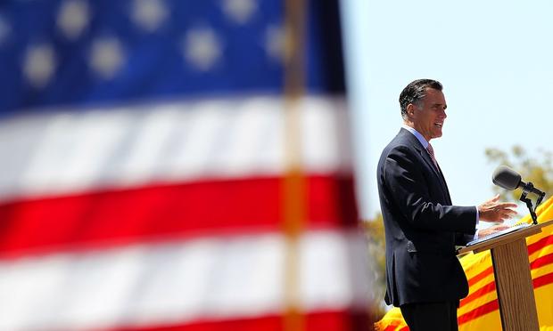 Mitt Romney at a Memorial Day event in San Diego Mitt Romney at a Memorial Day event in San Diego