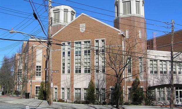 Entrance to the Horace Mann school