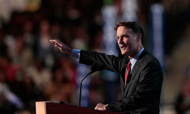 U.S. Sen. Evan Bayh (D-IN) speaks during day three of the Democratic National Convention (DNC) at the Pepsi Center August 27, 2008 in Denver, Colorado.