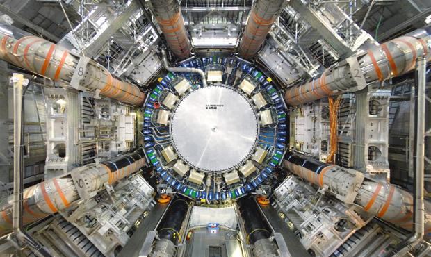 Inside the ATLAS detector. The ATLAS experiment is designed to observe phenomena that involve particles which were not observable using lower-energy accelerators. Studio 360 Episode 938, LHC J&M Theresa Andersson