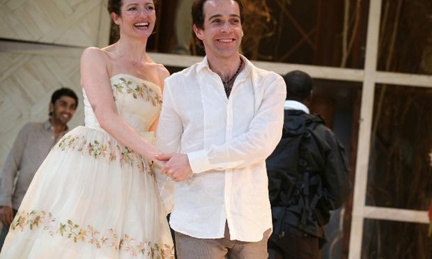 Katy Stephens and Jonjo O'Neill as Rosalind and Orlando in the Royal Shakespeare Company production of 'As You Like It.'