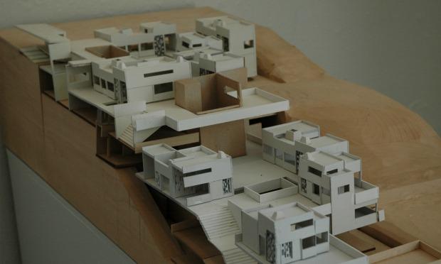 Daphne Binder's model of sustainable housing on the Dead Sea uses new technology in water treatment. Daphne Binder's model of sustainable housing on the Dead Sea uses new technology in water treatment.