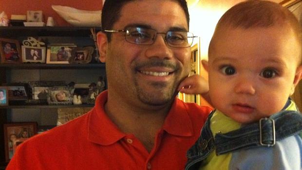 Braulio Rosado with his 6-month old, Ethan