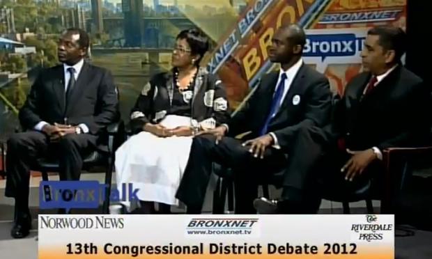 13th Congressional District Candidates, l-r: Clyde Williams, Joyce Johnson, Craig Schley, State Senator Adriano Espaillat