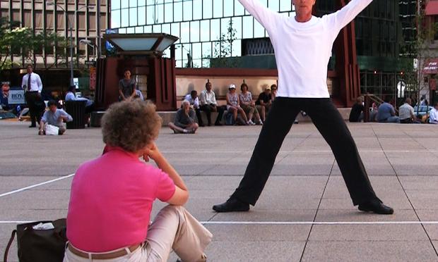 Paul-André Fortier performs his piece, '30x30' at 1 New York Plaza Paul-André Fortier performs his piece,