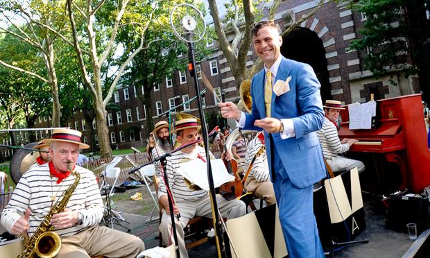 Michael Arenella and his Dreamland Orchestra are an annual fixture at the Jazz Age Lawn Party on Governors Island.