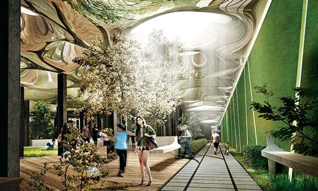 Rendering of Delancey Underground Rendering of Delancey Underground
