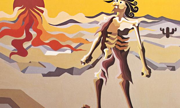 detail from the cover to Elomar's album 'Fantasia Leiga Para um Rio Seco'