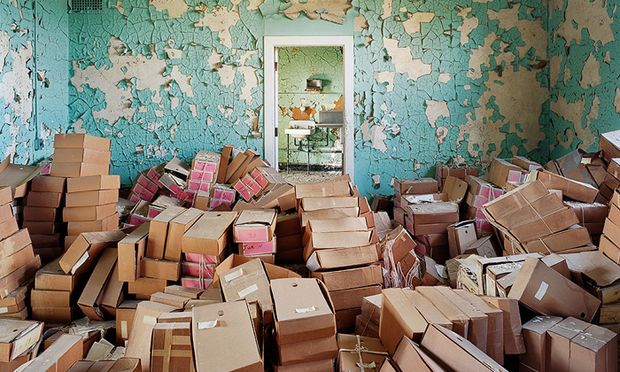 Boxes of files at Spring Grove State Hospital, by Christopher Payne Christopher Payne