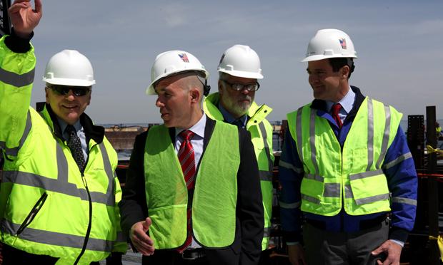 Executives from the Port Authority, including Deputy Executive Director Bill Baroni (far right) and Executive Director Patrick Foye (third to the left) Executives from the Port Authority, including Deputy Executive Director Bill Baroni (far right) and Executive Director Patrick Foye (third to the left)