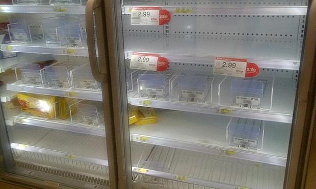 Brooklyn's Atlantic Ave. Target is nearly out of bacon.