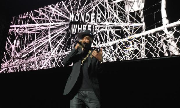 Jay-Z performs 'Empire State of Mind' at the Beacon Theater at the Google / YouTube 'Brandcast': the Internet company's version of a television 'upfront.'
