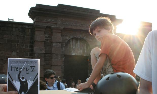 'Henry V,' performed by New York Classical Theater, takes the audience on a journey to France that leaves from Castle Clinton in Battery Park. 'Henry V,' performed by New York Classical Theater, takes the audience on a journey to France that leaves from Castle Clinton in Battery Park.