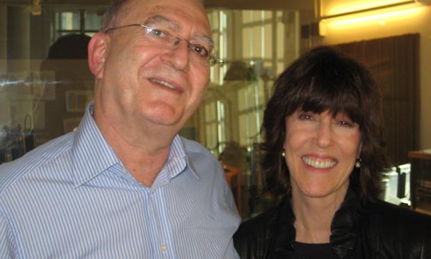 Leonard Lopate and Nora Ephron in the WNYC studios in 2010