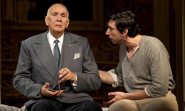 Frank Langella and Adam Driver in Roundabout Theatre Company's 'Man and Boy'
