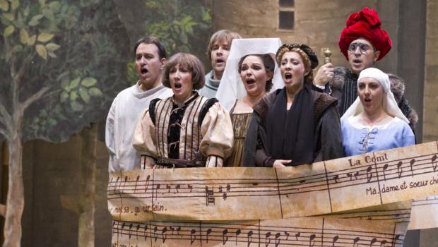 Rossini's Le Comte Ory from the Grand Theatre of Geneva in Switzerland. Rossini's 'Le Comte Ory' from the Grand Theatre of Geneva in Switzerland.