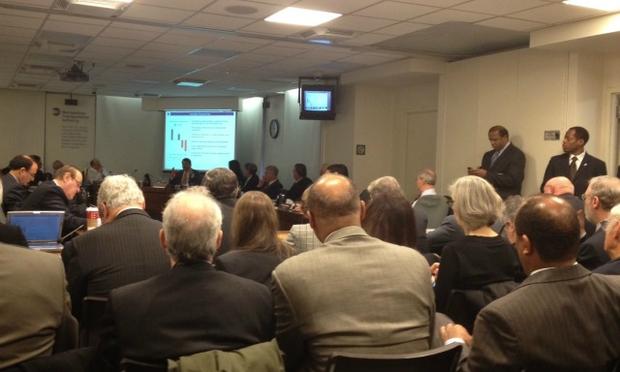 Perhaps the most boring photo ever taken of an MTA board meeting, where stuff went down.