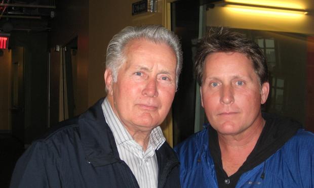 Martin Sheen and Emilio Estevez at WNYC, May 9, 2012