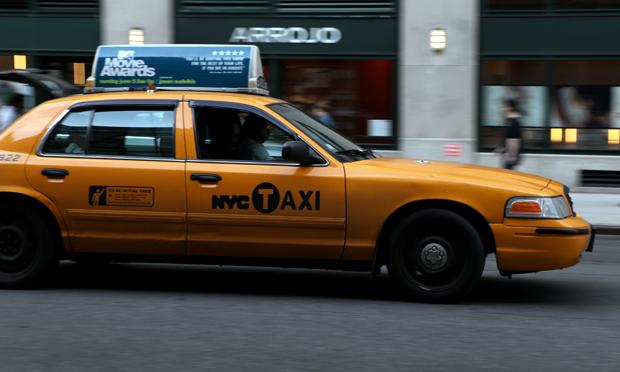 New York City yellow taxi, cab,