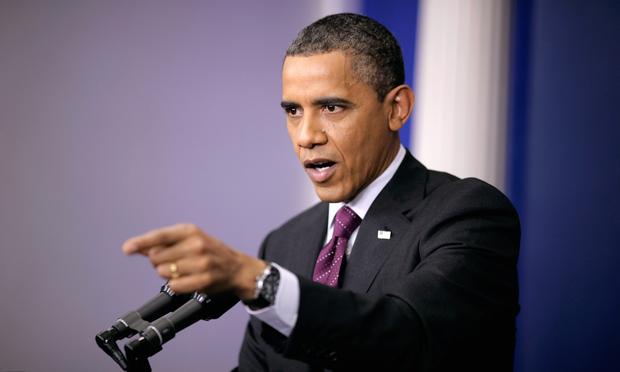 President Barack Obama speaks during a news conference in the Brady Press Briefing Room of the White House.