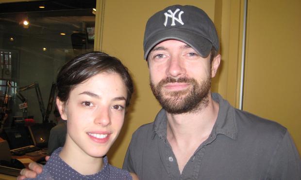 Olivia Thirlby and Topher Grace at WNYC May 29, 2012