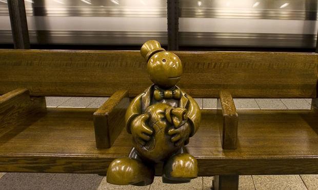 'Life Underground' (2001) © Tom Otterness, 14 Street–8th Avenue Station, MTA New York City Transit. 'Life Underground' (2001) © Tom Otterness, 14 Street–8th Avenue Station, MTA New York City Transit.