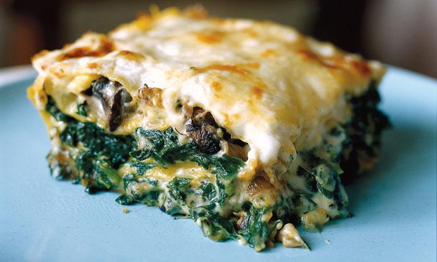 Lasagna of Fall Vegetables, Sage Bechamel, and Gruyerre from The Flexitarian Table by Peter Berley Lasagna of Fall Vegetables, Sage Bechamel, and Gruyerre from The Flexitarian Table by Peter Berley
