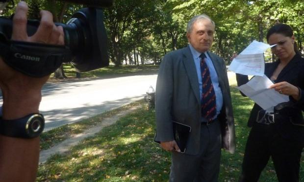 Carl Paladino during an interview with CNN's Soledad O'Brien in Central Park