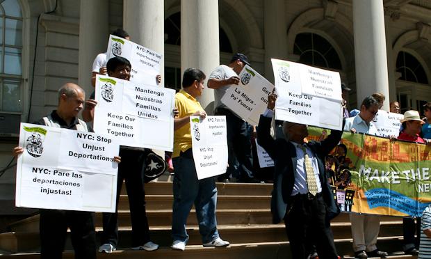 Protestors at City Hall on August 17, 2011. Protestors at City Hall on August 17, 2011.