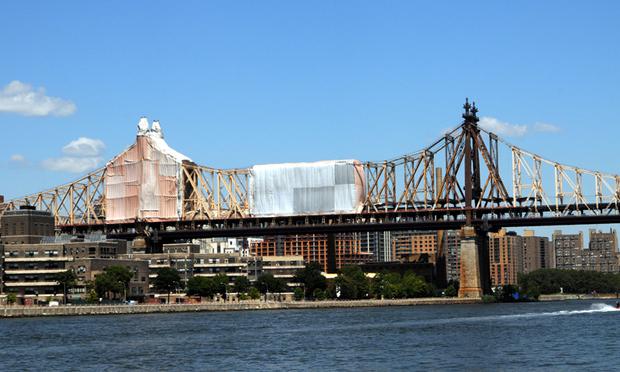 The Queensboro Bridge with the canvas treatment.