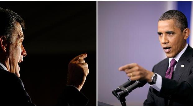 Mitt Romney and Barack Obama