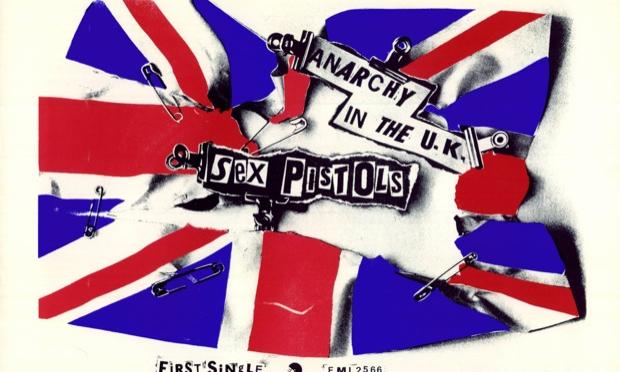 For the Musically Minded: Steven Kasher Gallery in Chelsea is examining punk and post-punk graphics. Above, Jamie Reid's seminal 1976 design for the Sex Pistols' Anarchy in the U.K. For the Musically Minded: Steven Kasher Gallery in Chelsea is examining punk and post-punk graphics. Above, Jamie Reid's seminal 1976 design for the Sex Pistols' <em>Anarchy in the U.K.</em>