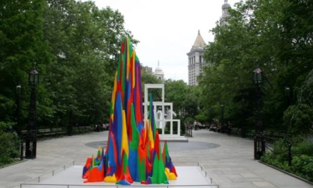 'Splotch,' by Sol LeWitt on display at City Hall Park 'Splotch,' by Sol LeWitt on display at City Hall Park