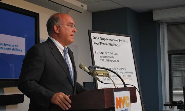Department of Consumer Affairs Commissioner Jonathan Mintz Department of Consumer Affairs Commissioner Jonathan Mintz
