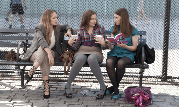 Jemima Kirke, Lena Dunham and Zosia Mamet in Girls Jemima Kirke, Lena Dunham, and Zosia Mamet in Girls