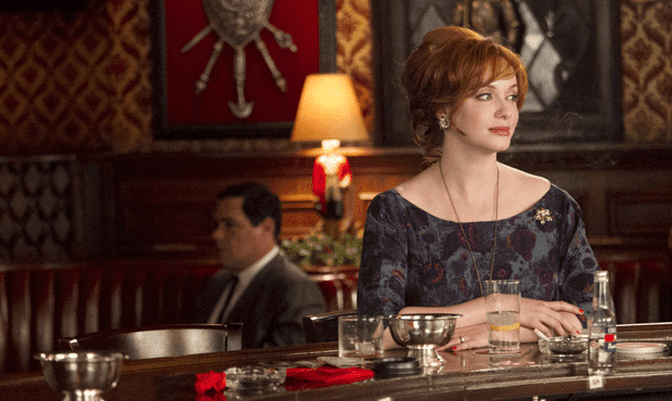 Christina Hendricks as Joan Harris in a scene from Mad Men Christina Hendricks as Joan Harris in a scene from Mad Men
