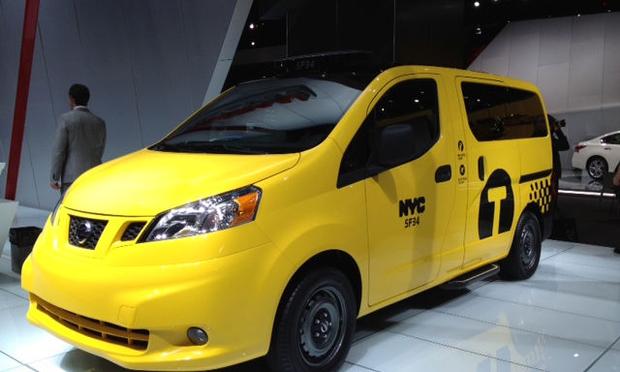 Taxi of Tomorrow is displayed at the New York International Auto Show.